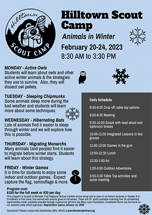 CEEP Animals in Winter flyer